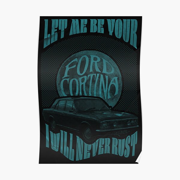Arctic Monkeys Graphic Design Poster - Ford Cortina Poster RB0604 product Offical arctic monkeys Merch